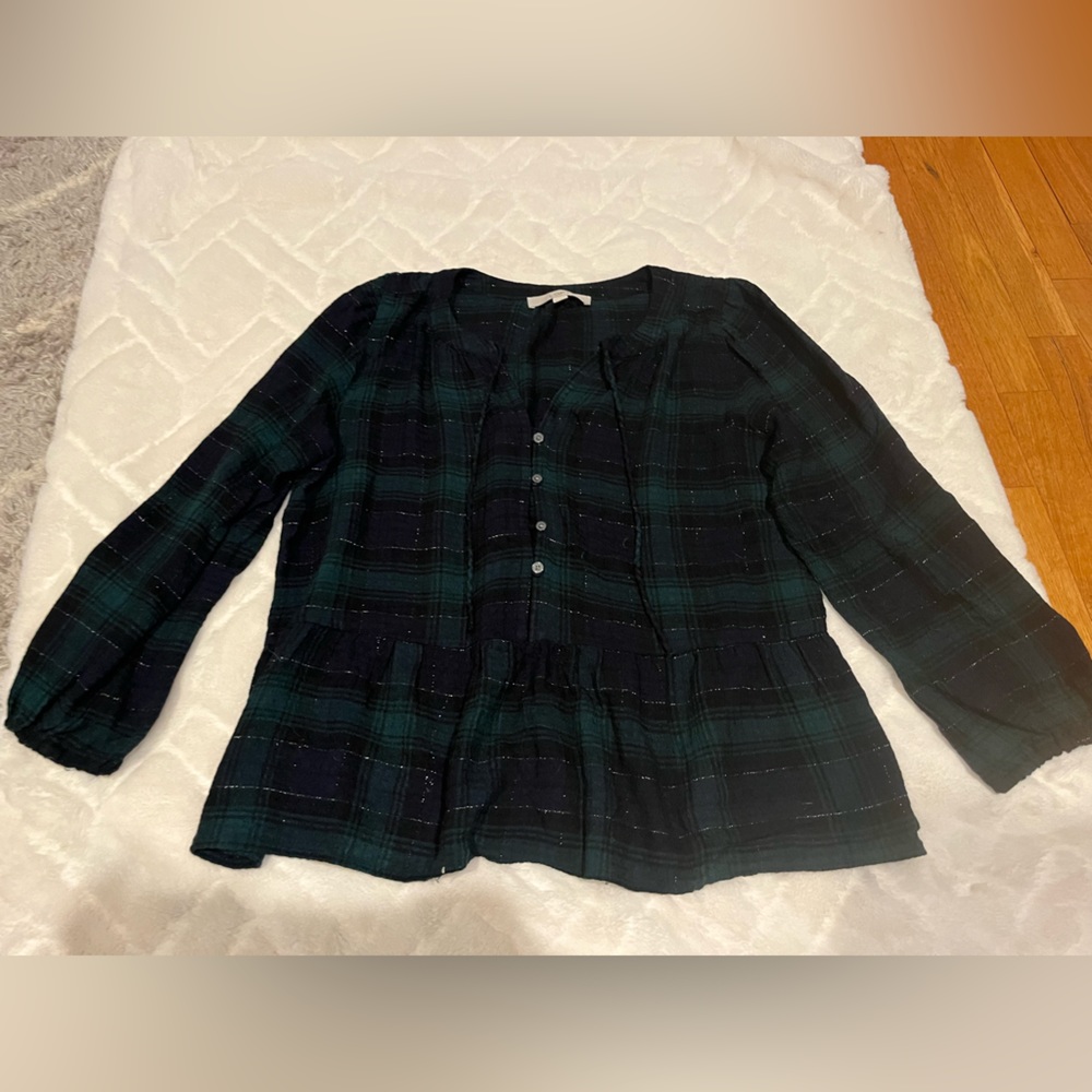 LOFT Blue/Green Women's Top EXCELLENT condition!!!Size Medium
